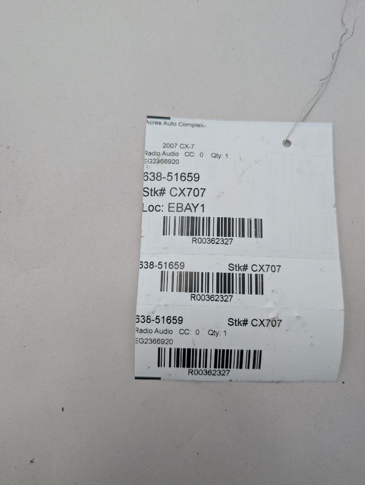 2007 MAZDA CX-7 Radio Audio - 362327 — photo 5