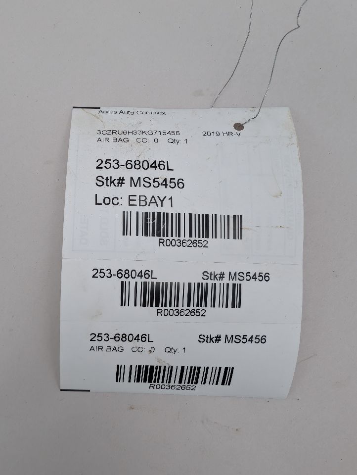 2019 HONDA HR-V 1.8L 4cyl Gasoline VVT Left AIR BAG - 362652 — photo 5