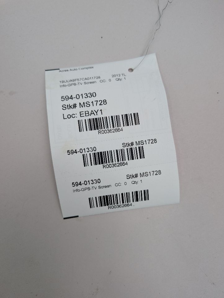 2012 ACURA TL 3.7L 6cyl Gasoline VVT Info-GPS-TV Screen - 362664 — photo 5