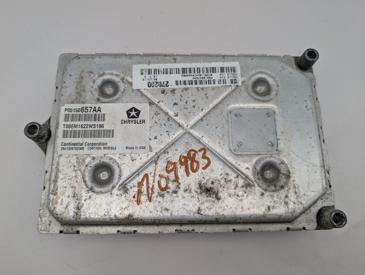 2012 CHRYSLER TOWN & COUNTRY 6cyl Gasoline 3.6 Eng/Motor Cont Mod - 362855 — photo 3