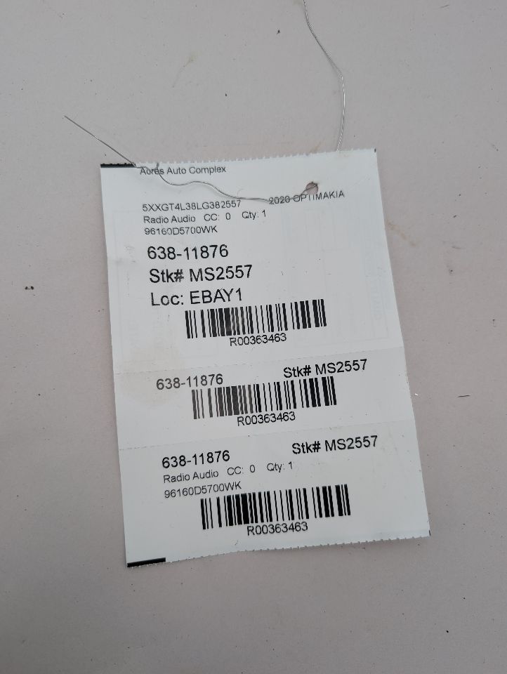 2020 KIA OPTIMA 2.4L 4cyl Gasoline VVT Radio Audio - 363463 — photo 8