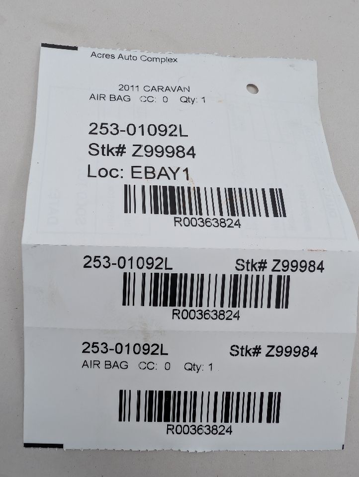 2011 DODGE CARAVAN Left AIR BAG - 363824 — photo 5