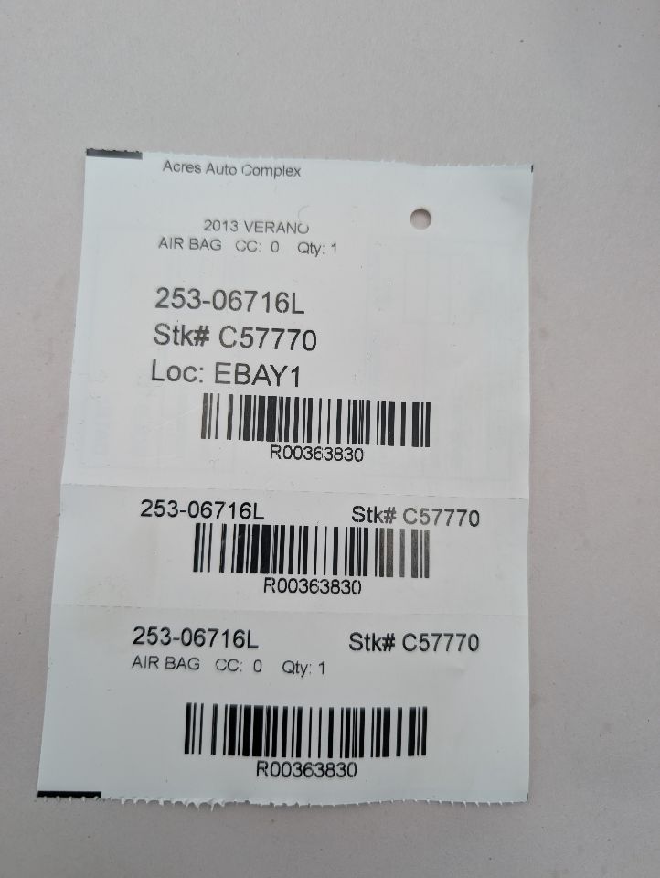 2013 BUICK VERANO Left AIR BAG - 363830 — photo 6