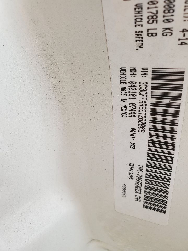 2014 FIAT 500 4cyl Gasoline 1.4 AC COMPRESSOR - 363863