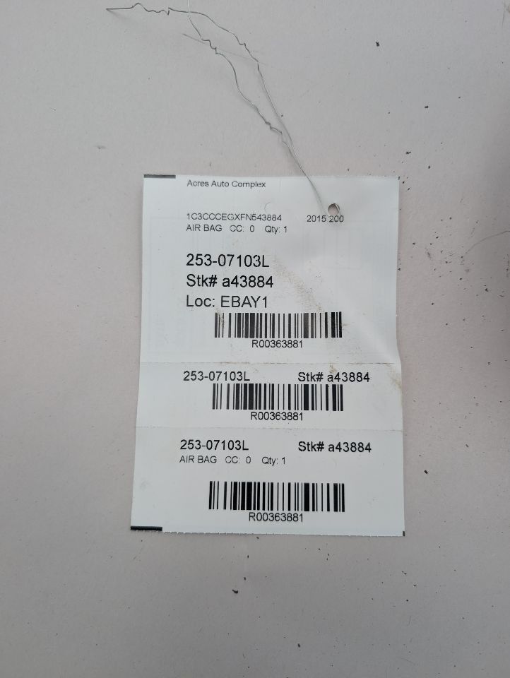 2015 CHRYSLER 200 Left AIR BAG - 363881 — photo 6