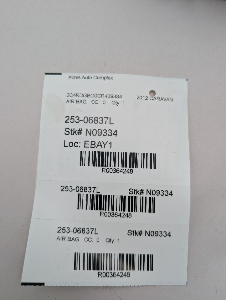 2012 DODGE CARAVAN 6cyl Gasoline 3.6 Left AIR BAG - 364248 — photo 7