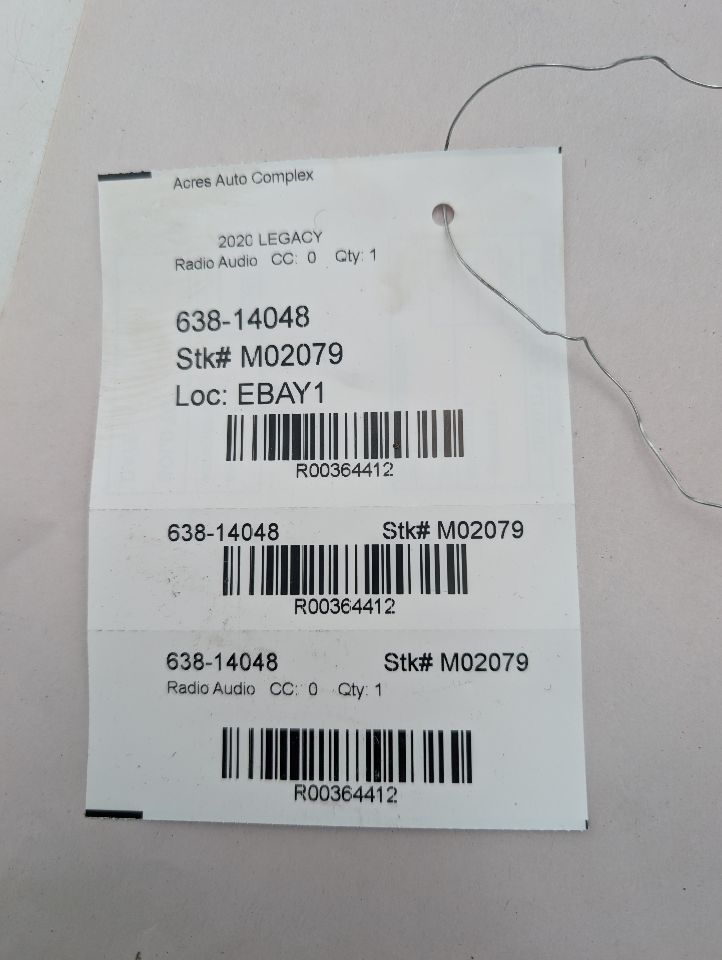 2020 SUBARU LEGACY 2.5L 4cyl Gasoline VVT Radio Audio - 364412 — photo 8