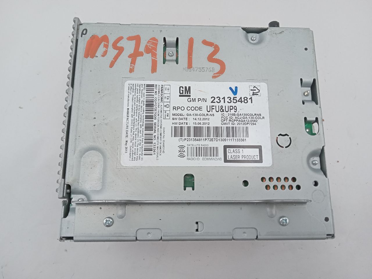 2013 BUICK VERANO 4Cyl Gas Flex Fuel 2.4 Radio Audio - 364956 — photo 2