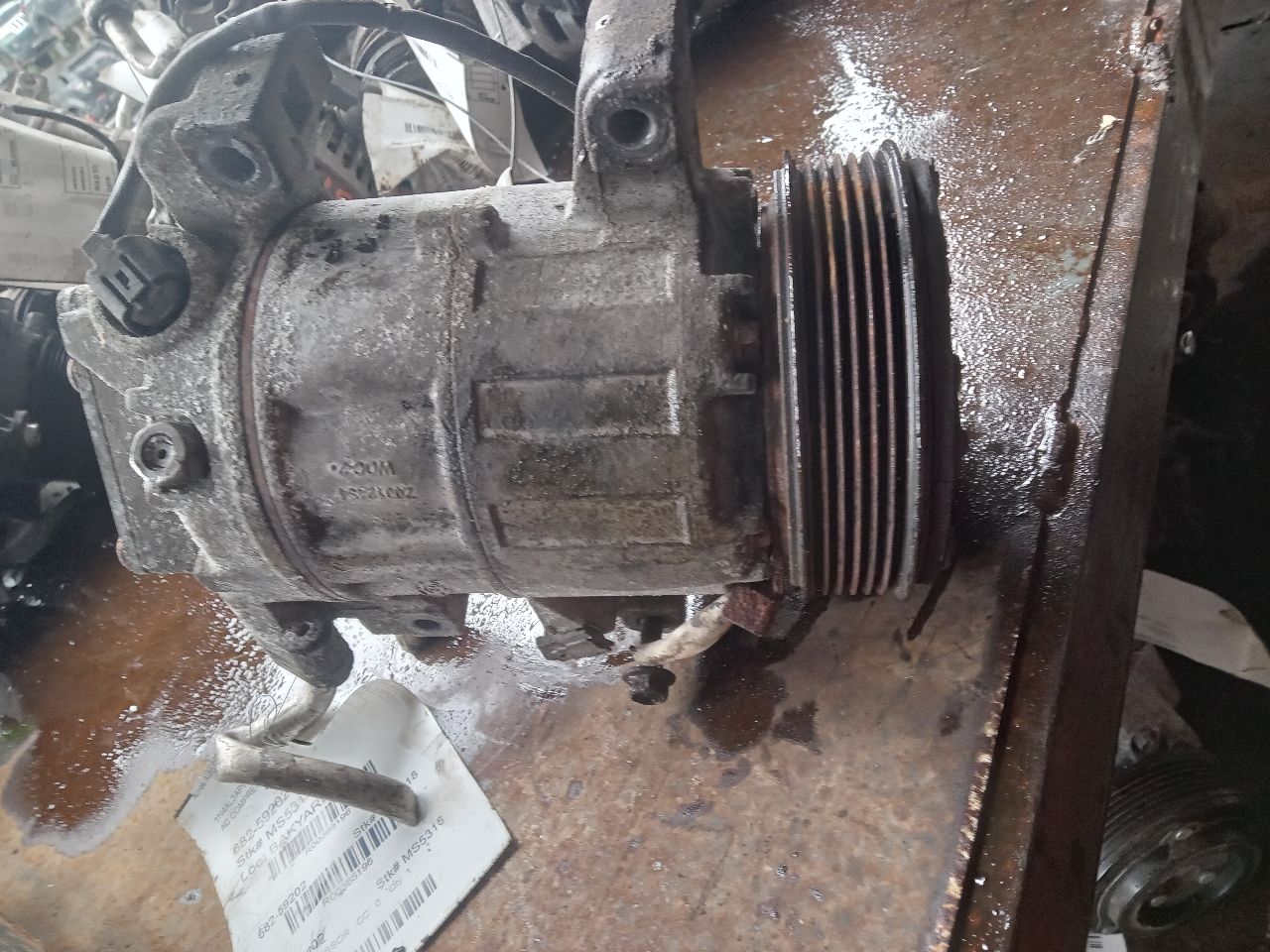 2013 NISSAN ALTIMA 4cyl Gasoline 2.5 DOHC AC COMPRESSOR - 365196