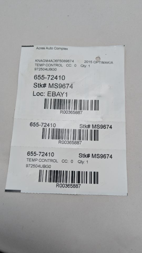 2015 KIA OPTIMA 4cyl Hybrid 2.4 TEMP CONTROL - 365887 — photo 8