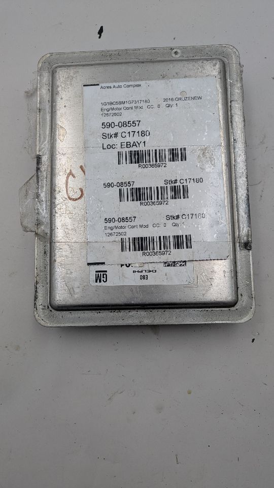2016 CHEVROLET CRUZE 1.4L 4cyl Turbo Gasoline Eng/Motor Cont Mod - 365972 — photo 1