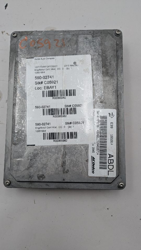 2013 CHEVROLET MALIBU 4cyl Hybrid 2.4 Eng/Motor Cont Mod - 365982