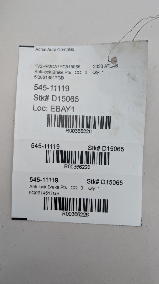 2023 VOLKSWAGEN ATLAS 2.0L 4cyl Turbo Gasoline Anti-lock Brake Pts - 366226 — photo 8