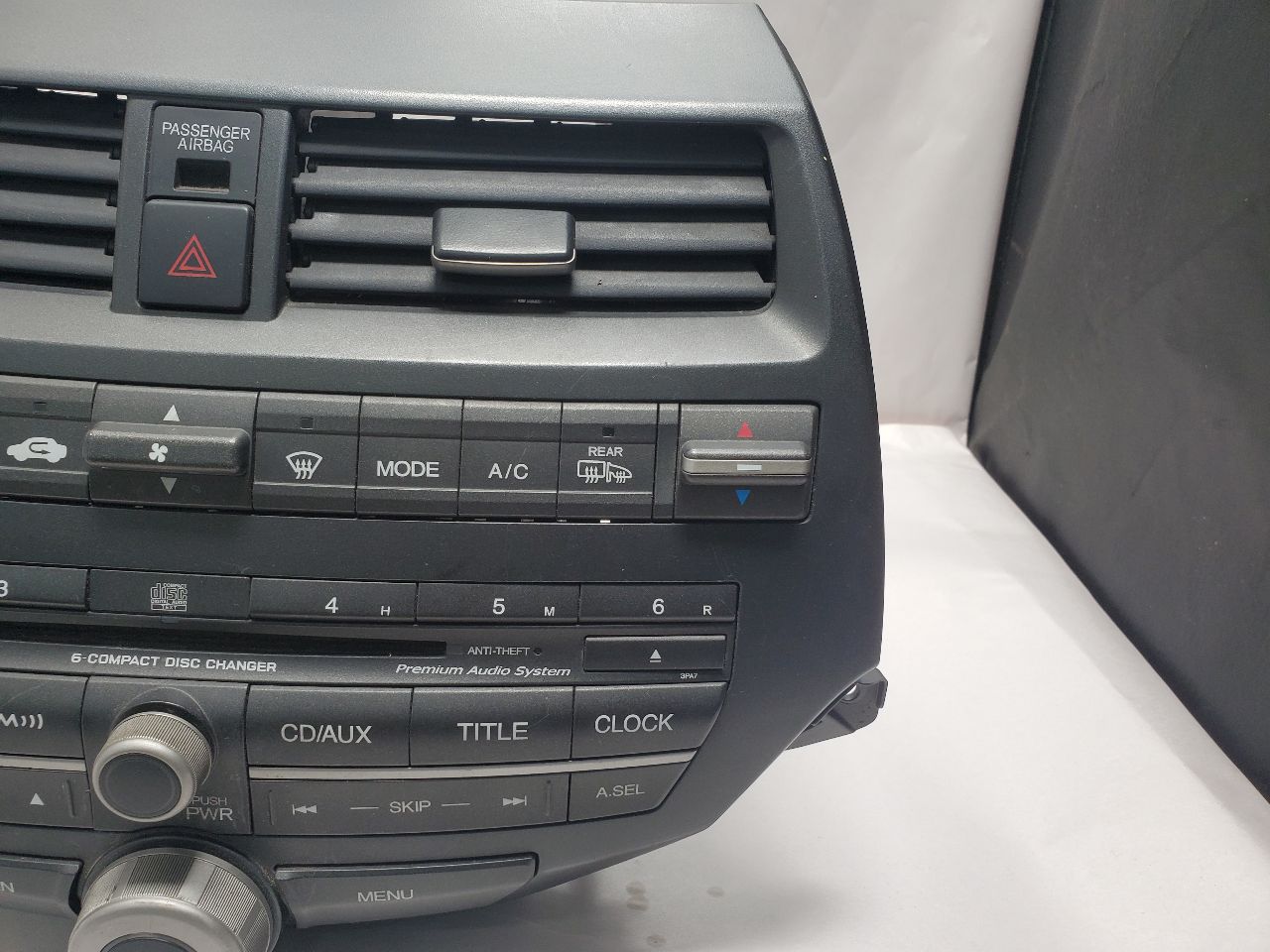 2008 HONDA ACCORD 6cyl Gasoline 3.5 Radio Audio - 366613 — photo 3
