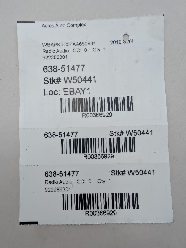 2010 BMW 328i Radio Audio - 366929 — photo 6