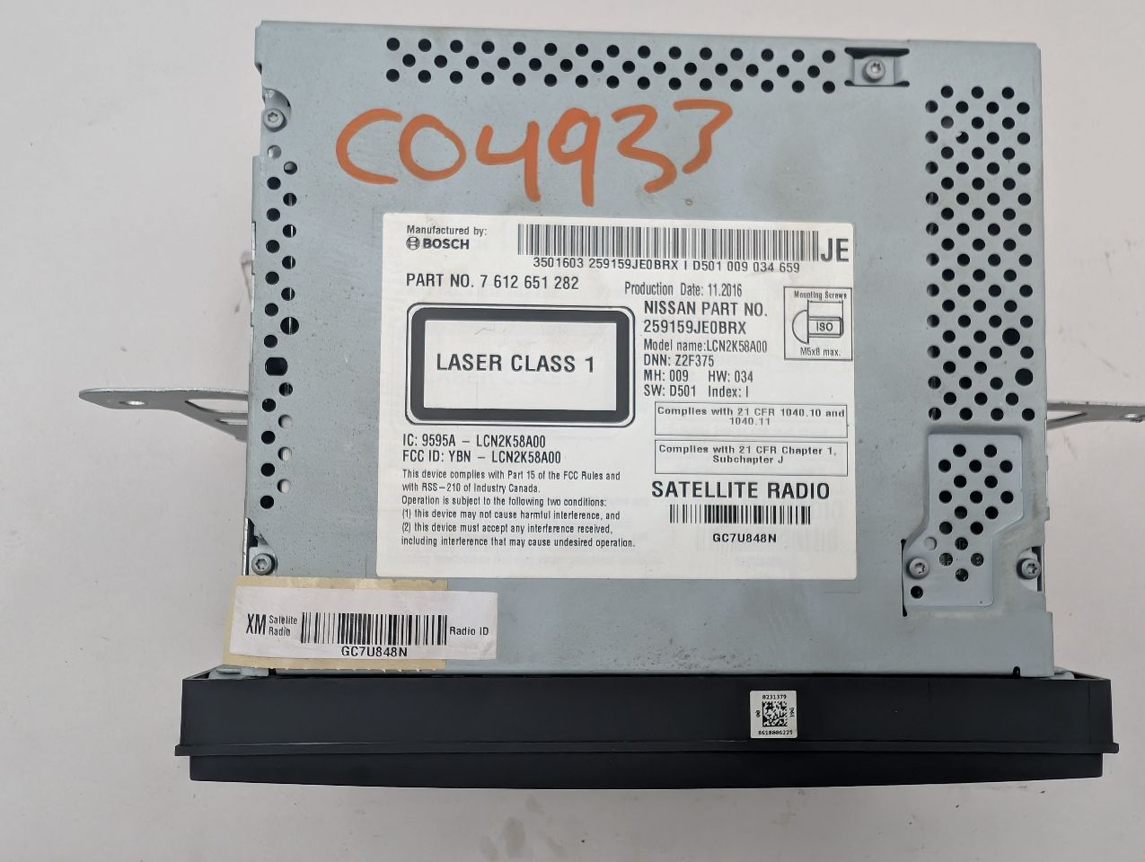 2015 NISSAN SENTRA 4cyl Gasoline 1.8 Radio Audio - 366936 — photo 3