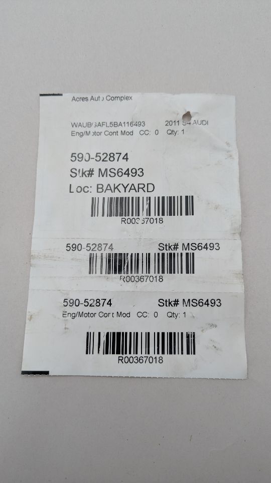 2011 AUDI S4 6cyl Supercharged 3.0 Eng/Motor Cont Mod - 367018 — photo 5