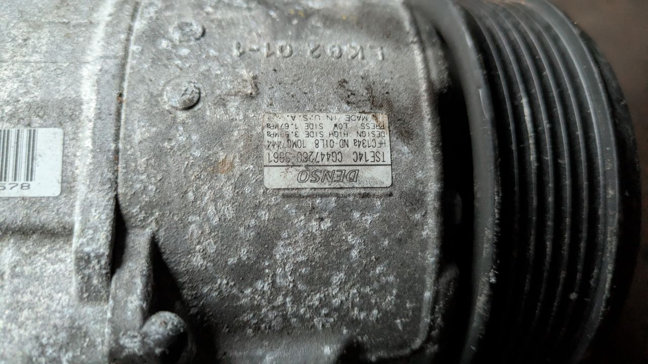 2011 SUBARU LEGACY 4cyl Gasoline 2.5 PZEV AC COMPRESSOR - 367337 — photo 2