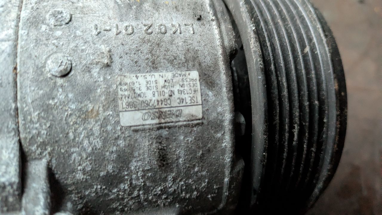 2011 SUBARU LEGACY 4cyl Gasoline 2.5 PZEV AC COMPRESSOR - 367337 — photo 5