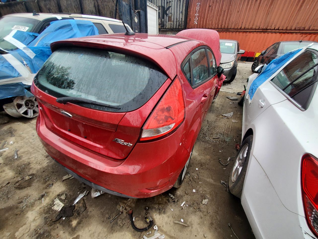 2011 FORD FIESTA 1.6L 4cyl Gasoline VVT AC COMPRESSOR - 367866 — photo 5