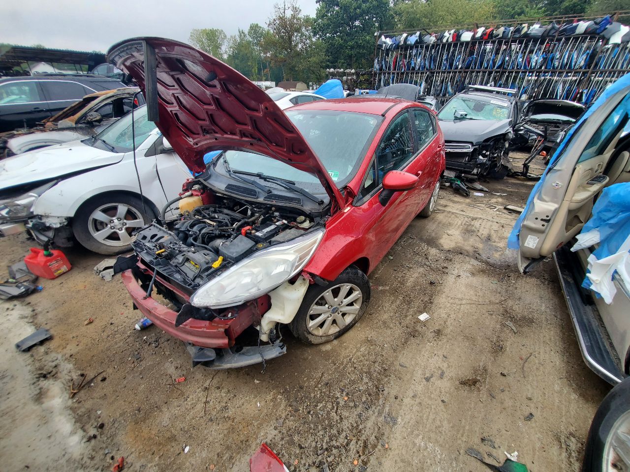 2011 FORD FIESTA 1.6L 4cyl Gasoline VVT AC COMPRESSOR - 367866 — photo 6
