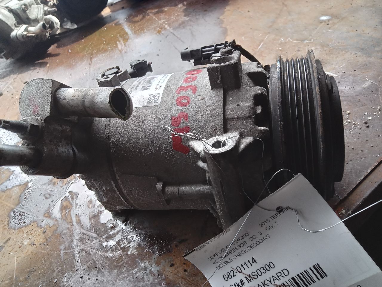 2015 GMC TERRAIN 4cyl Gasoline 2.4 AC COMPRESSOR - 368017 — photo 1