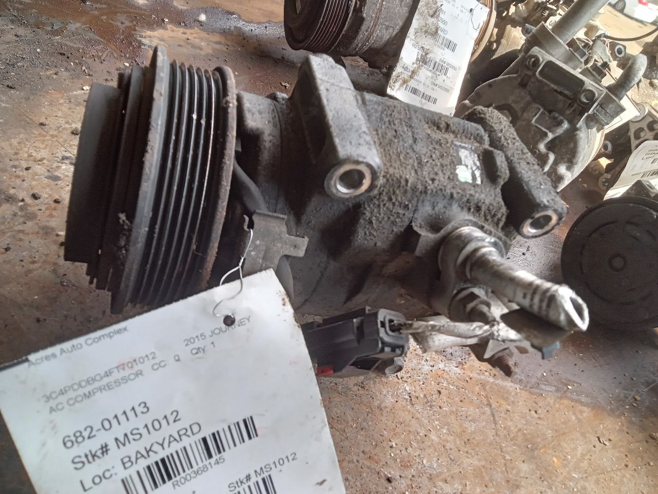 2015 DODGE JOURNEY 6 cyl Gas Flex Fuel 3.6 AC COMPRESSOR - 368145