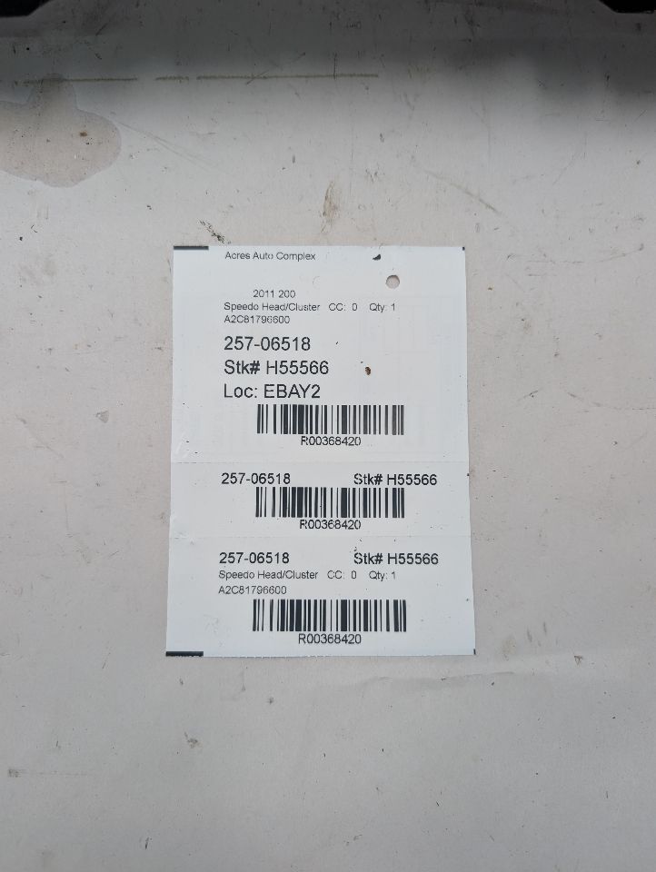 2011 CHRYSLER 200 Speedo Head/Cluster - 368420 — photo 7