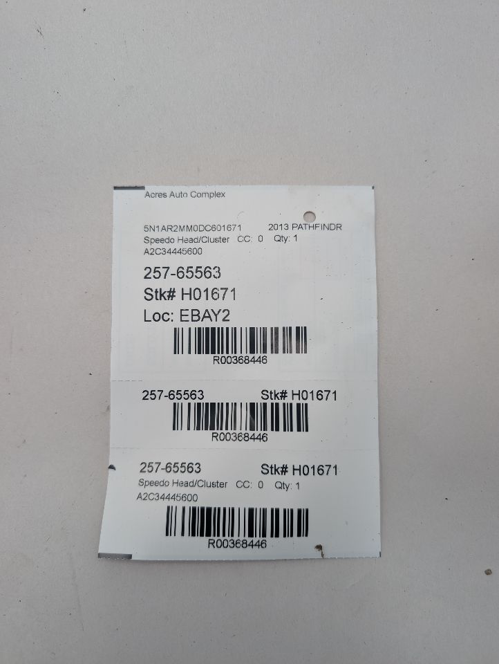 2013 NISSAN PATHFINDER Speedo Head/Cluster - 368446 — photo 5