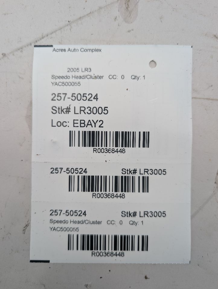 2005 LAND ROVER ROVER Speedo Head/Cluster - 368448 — photo 6