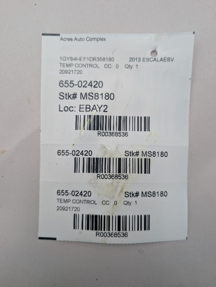 2013 CADILLAC ESCALADE ESV 8cyl Gasoline 6.2 FLEX TEMP CONTROL - 368536 — photo 7
