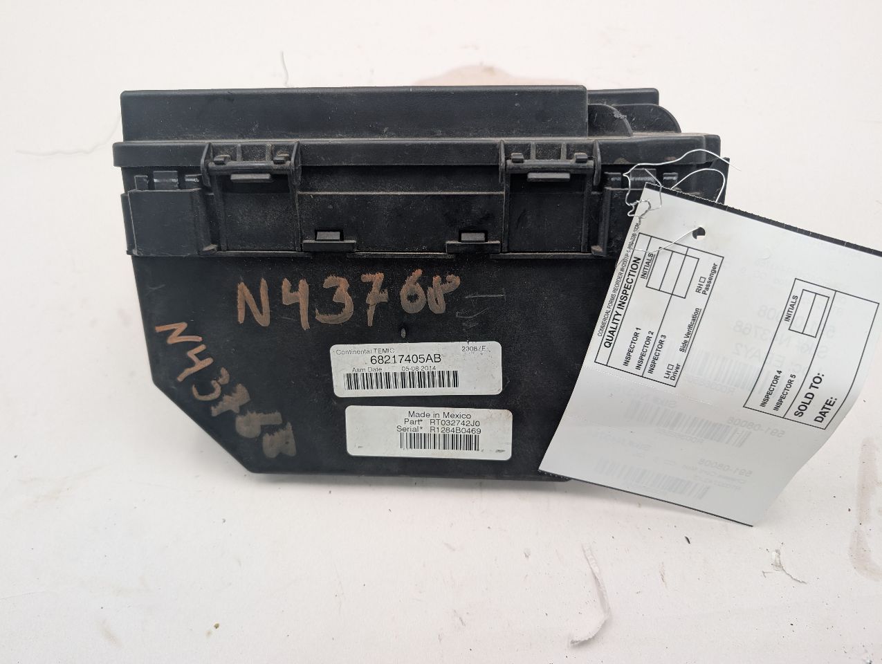 2014 DODGE CARAVAN 6 cyl Gas Flex Fuel 3.6 Chassis Cont Mod - 368565
