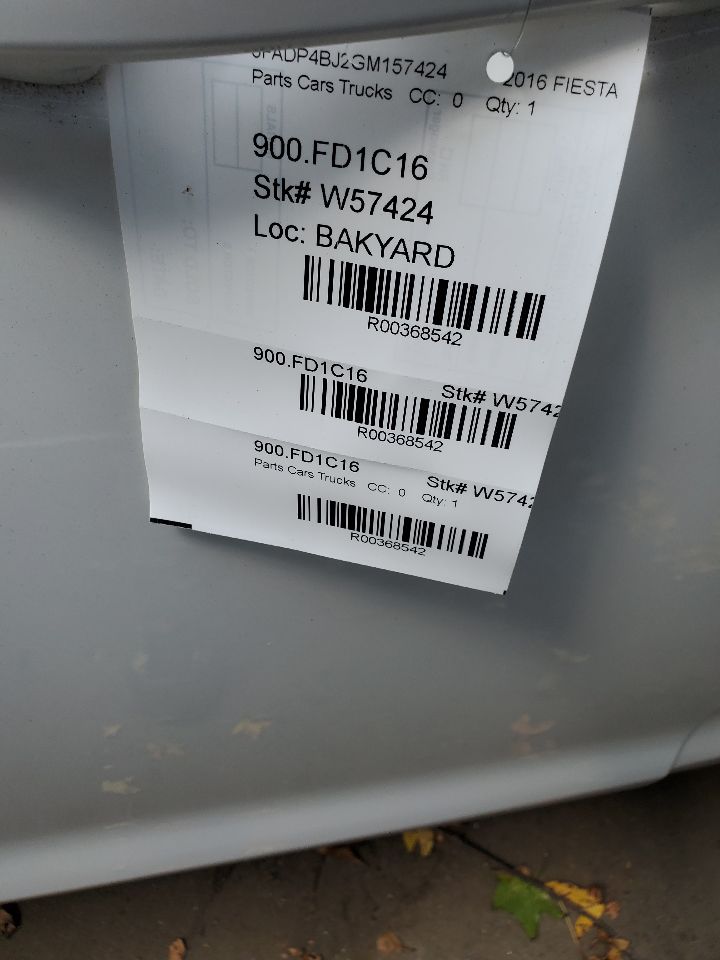 2016 FORD FIESTA 4cyl Gasoline 1.6 Radio Audio - 369030 — photo 1