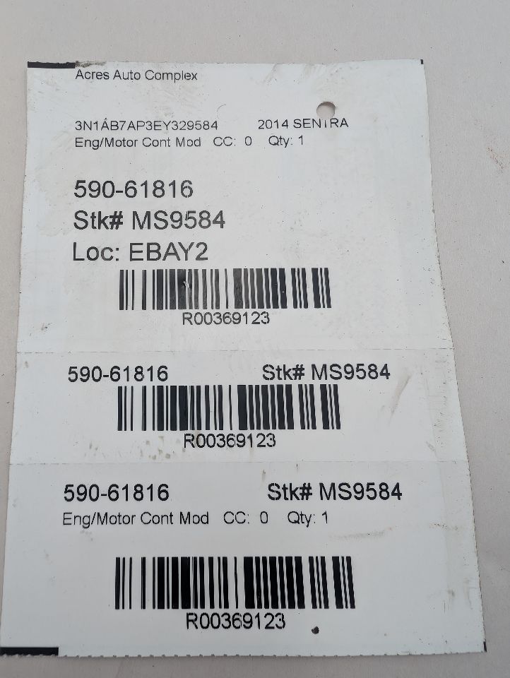 2014 NISSAN SENTRA 4cyl Gasoline 1.8 Eng/Motor Cont Mod - 369123 — photo 4