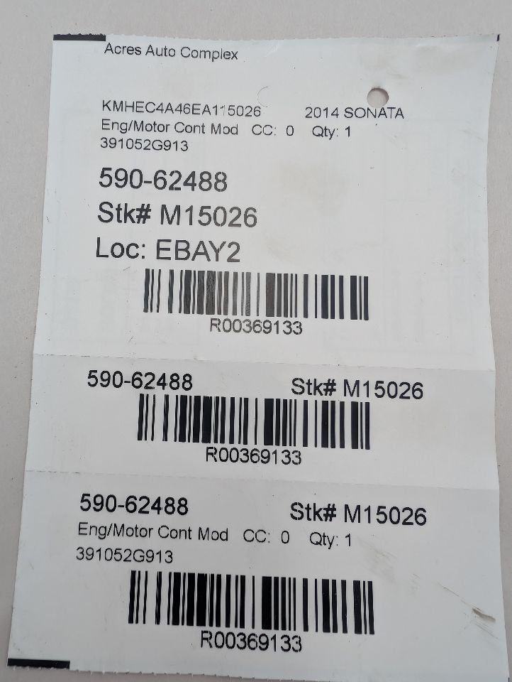 2014 HYUNDAI SONATA 4cyl Hybrid 2.4 Eng/Motor Cont Mod - 369133 — photo 4
