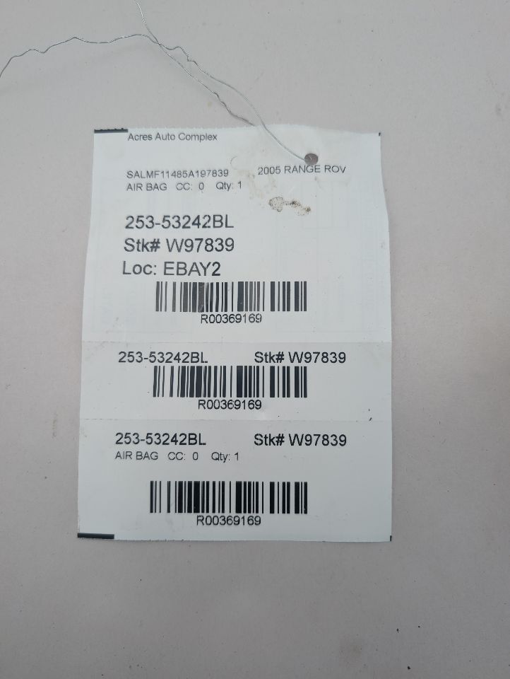 2005 LAND ROVER RANGE ROVER 8cyl Gasoline 4.4 Left AIR BAG - 369169 — photo 7