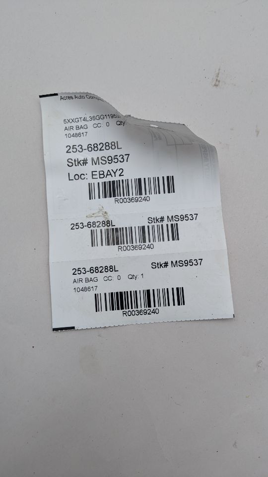 2016 KIA OPTIMA 4cyl Gasoline 2.4 Left AIR BAG - 369240 — photo 5