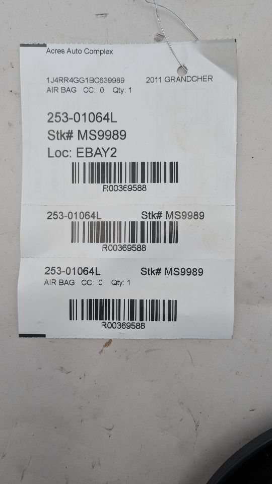 2011 JEEP GRAND CHEROKEE 6 cyl Gas Flex Fuel 3.6 Left AIR BAG - 369588 — photo 8