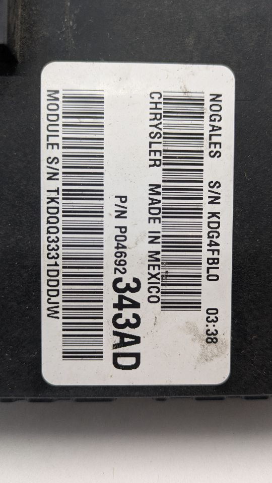 2012 JEEP PATRIOT 2.0L 4cyl Gasoline VVT Chassis Cont Mod - 369650 — photo 4