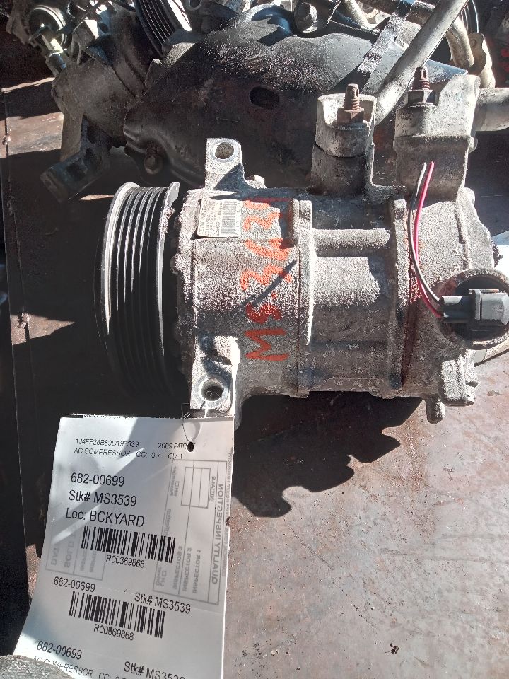 2009 JEEP PATRIOT 4cyl Gasoline 2.4 AC COMPRESSOR - 369868 — photo 1