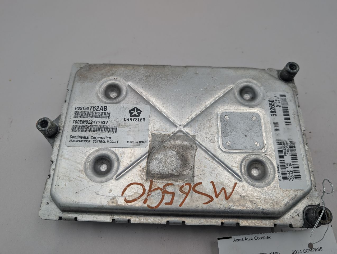 2014 JEEP COMPASS 4cyl Gasoline 2.0 Dohc Eng/Motor Cont Mod - 370898