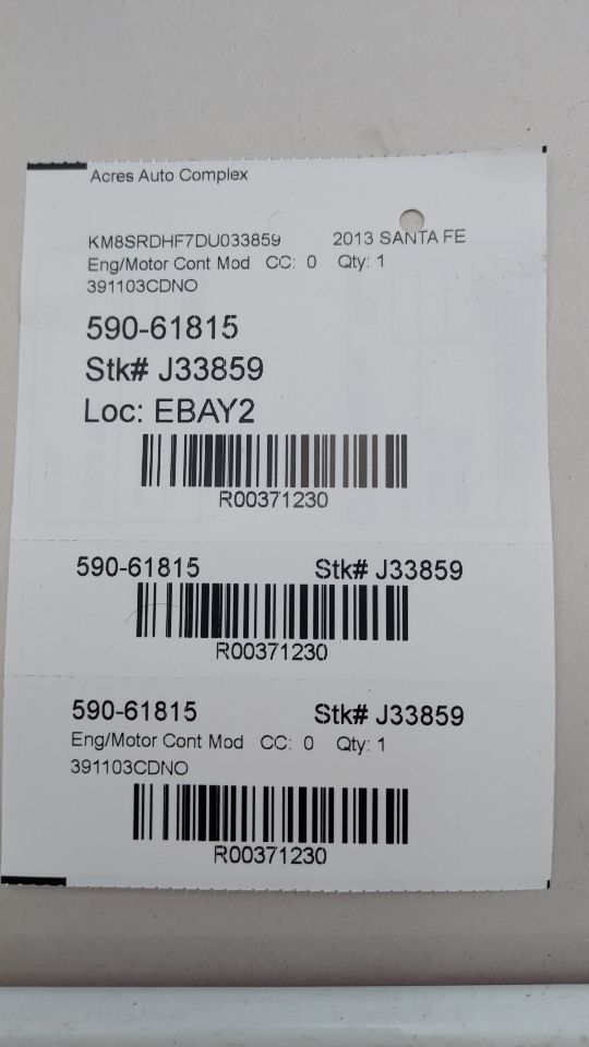 2013 HYUNDAI SANTA FE 6cyl Gasoline 3.3 Eng/Motor Cont Mod - 371230 — photo 4