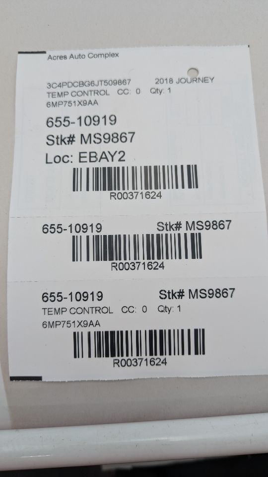 2018 DODGE JOURNEY 3.6L 6cyl VVT TEMP CONTROL - 371624 — photo 4