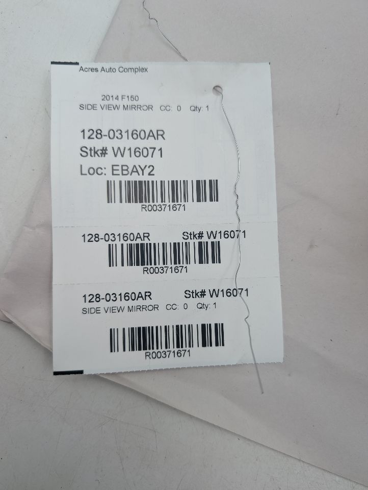 2014 FORD F150 PICKUP Right SIDE VIEW MIRROR - 371671 — photo 6