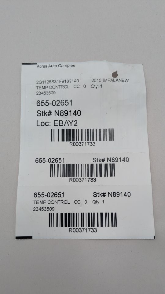 2015 CHEVROLET IMPALA 6 cyl Gas Flex Fuel 3.6 TEMP CONTROL - 371733 — photo 8