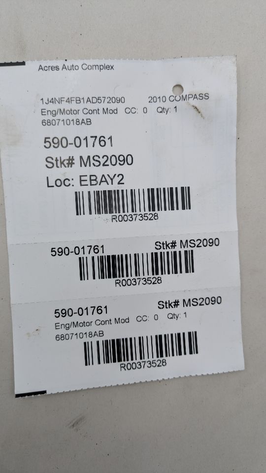 2010 JEEP COMPASS 4cyl Gasoline 2.4 Eng/Motor Cont Mod - 373528 — photo 5