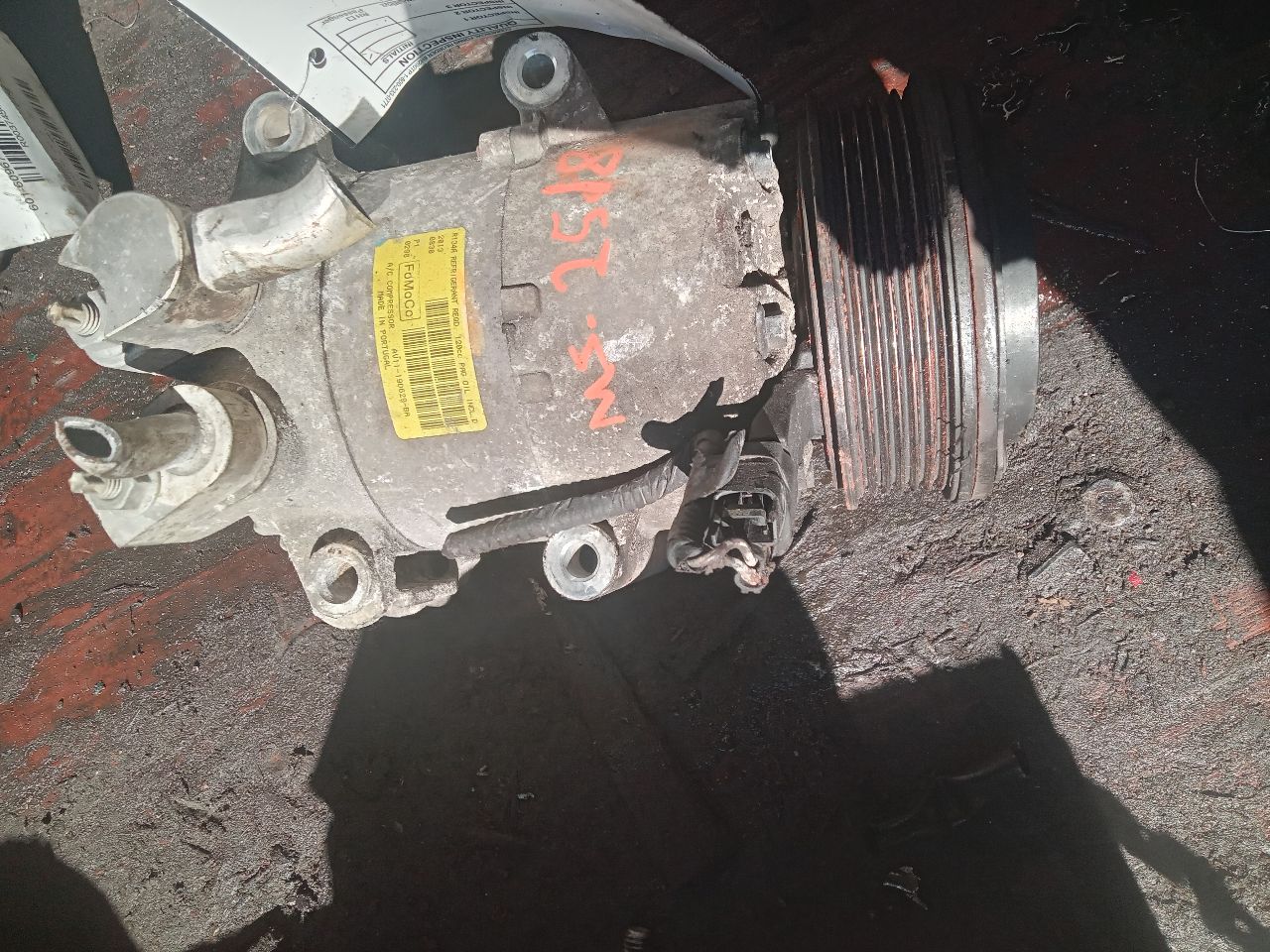 2014 FORD FIESTA 4cyl Gasoline 1.6 AC COMPRESSOR - 373938