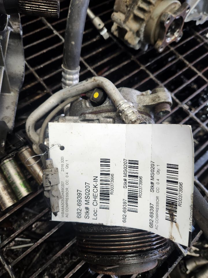2016 BMW 320i 4cyl Gasoline Turbo 2.0 AC COMPRESSOR - 373996