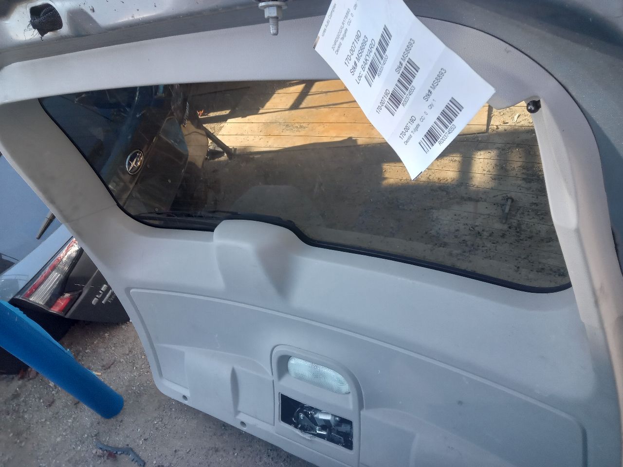 2020 DODGE CARAVAN 3.6L 6cyl VVT Decklid  Tailgate - 374553
