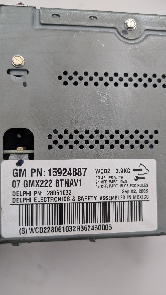 2007 BUICK LUCERNE 8cyl Gasoline 4.6 Radio Audio - 374844 — photo 8